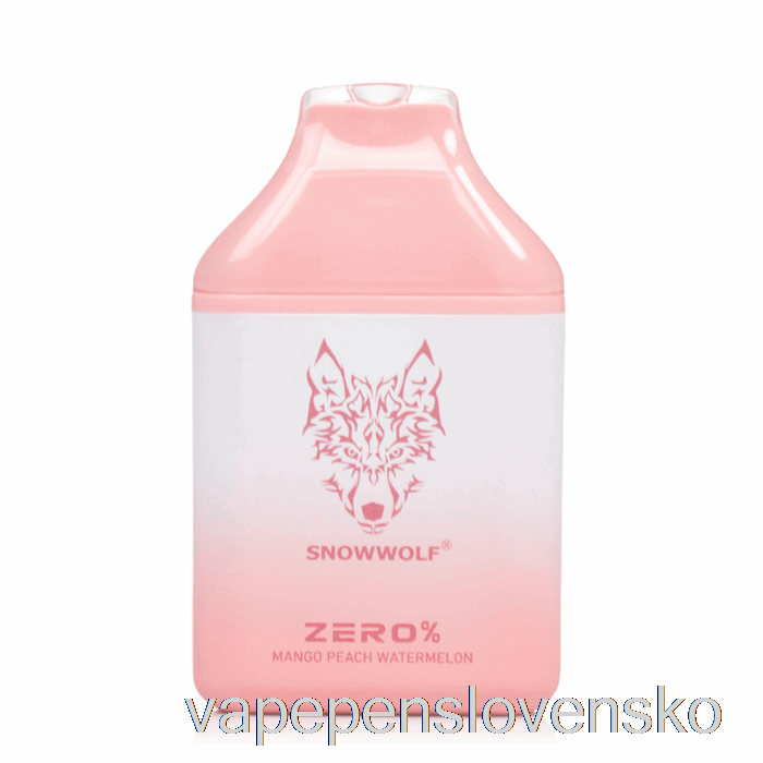 Snowwolf Zero 5500 0% Jednorazové Pero Mango Bez Nikotínu Broskyňa Vodný Melón